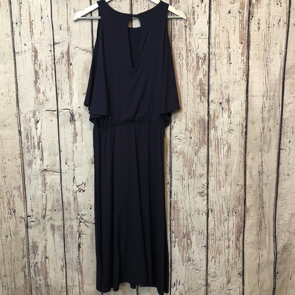 NWT Splendid Cold Shoulder Maxi Wrap Dress